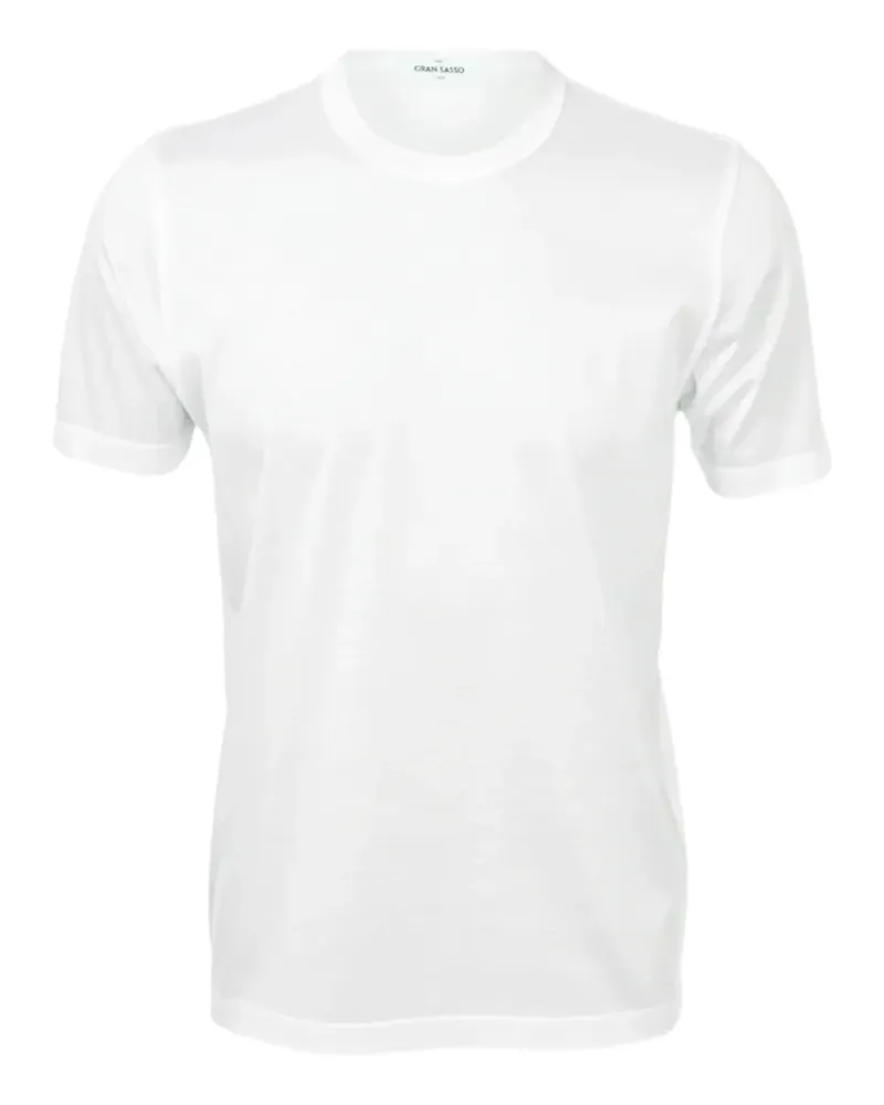 Gran Sasso Fein gestricktes T-Shirt - Weiß Weiß