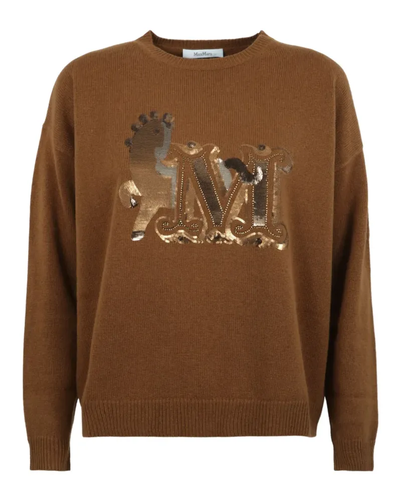 Max Mara Pullover im Oversized-Look - Braun Braun