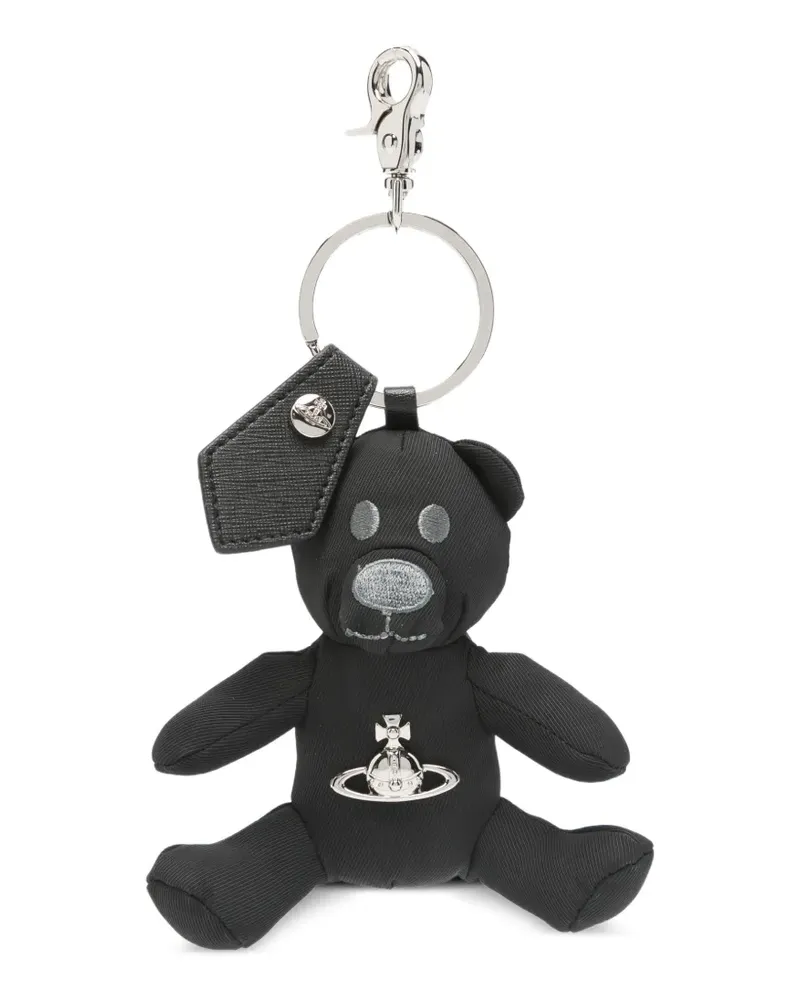 Vivienne Westwood teddy-pendant keyring - Schwarz Schwarz