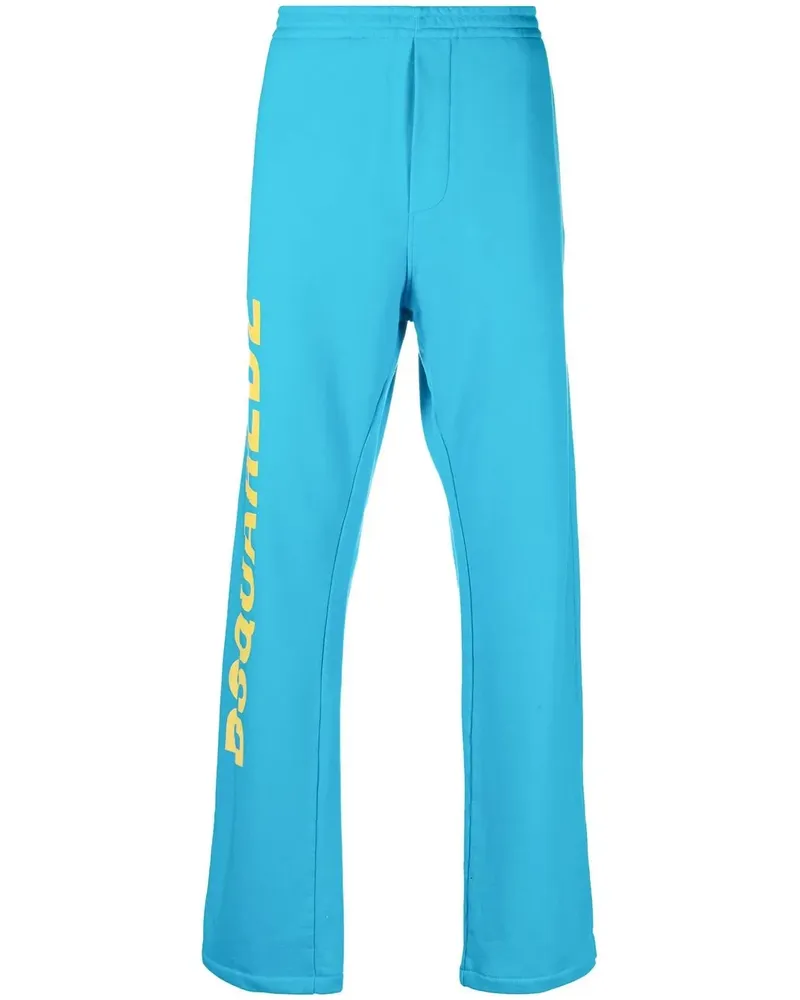 Dsquared2 Jogginghose mit Logo-Print - Blau Blau