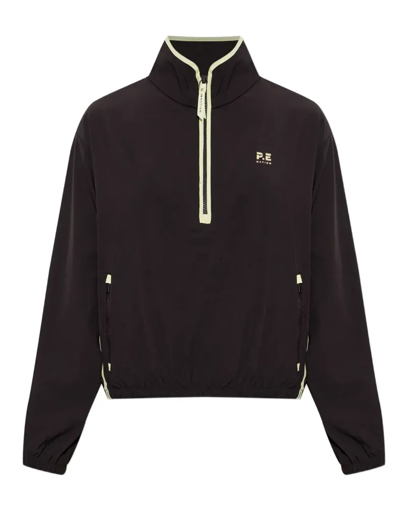 P.E. NATION Echo quarter-zip sweater - Schwarz Schwarz