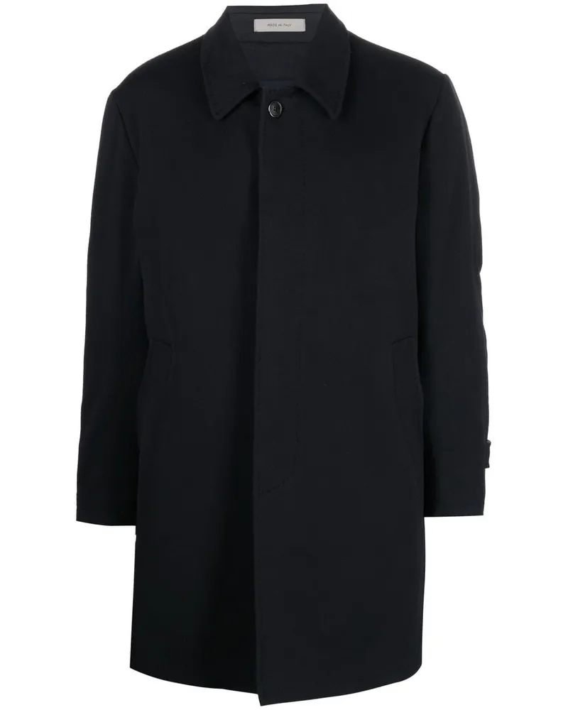 Corneliani Einreihiger Mantel - Blau Blau