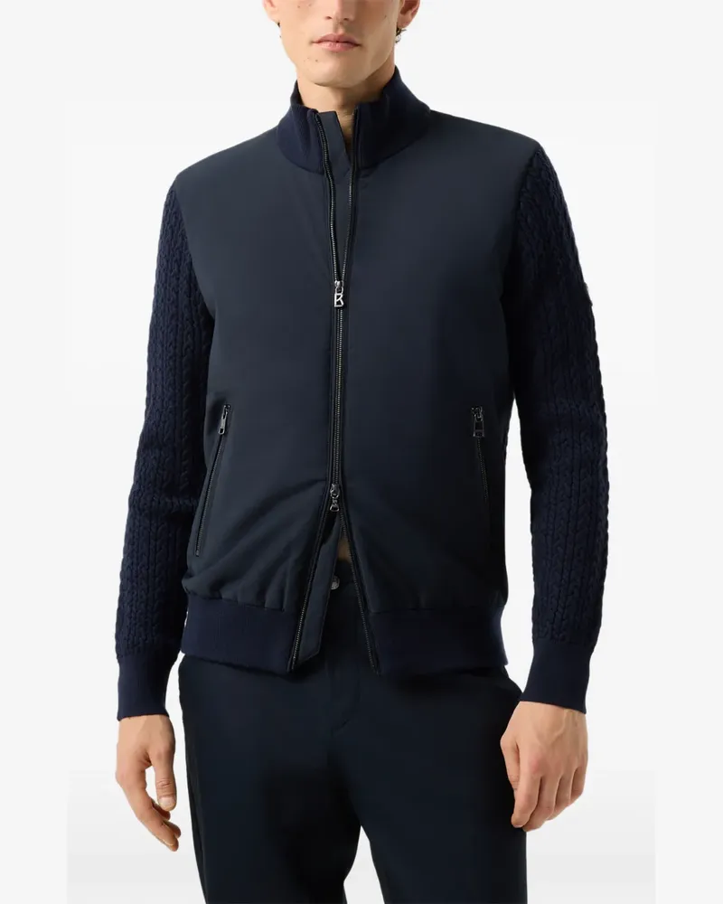 Bogner Zisco hybrid cable-knit jacket - Blau Blau