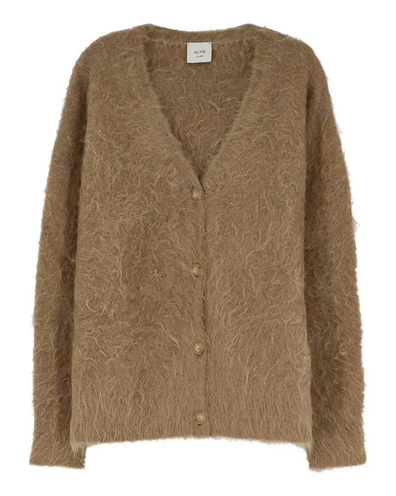 ALYSI Cardigan mit gebürstetem Finish - Nude Nude