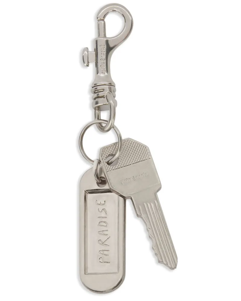 Palm Angels Paradise Palm Schlüsselanhänger - Silber Silber