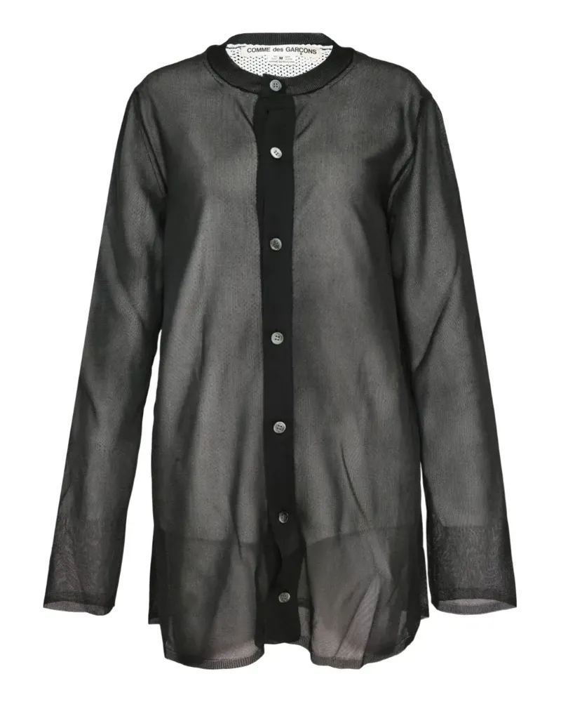 Comme des Garçons Hemd im Layering-Look - Schwarz Schwarz