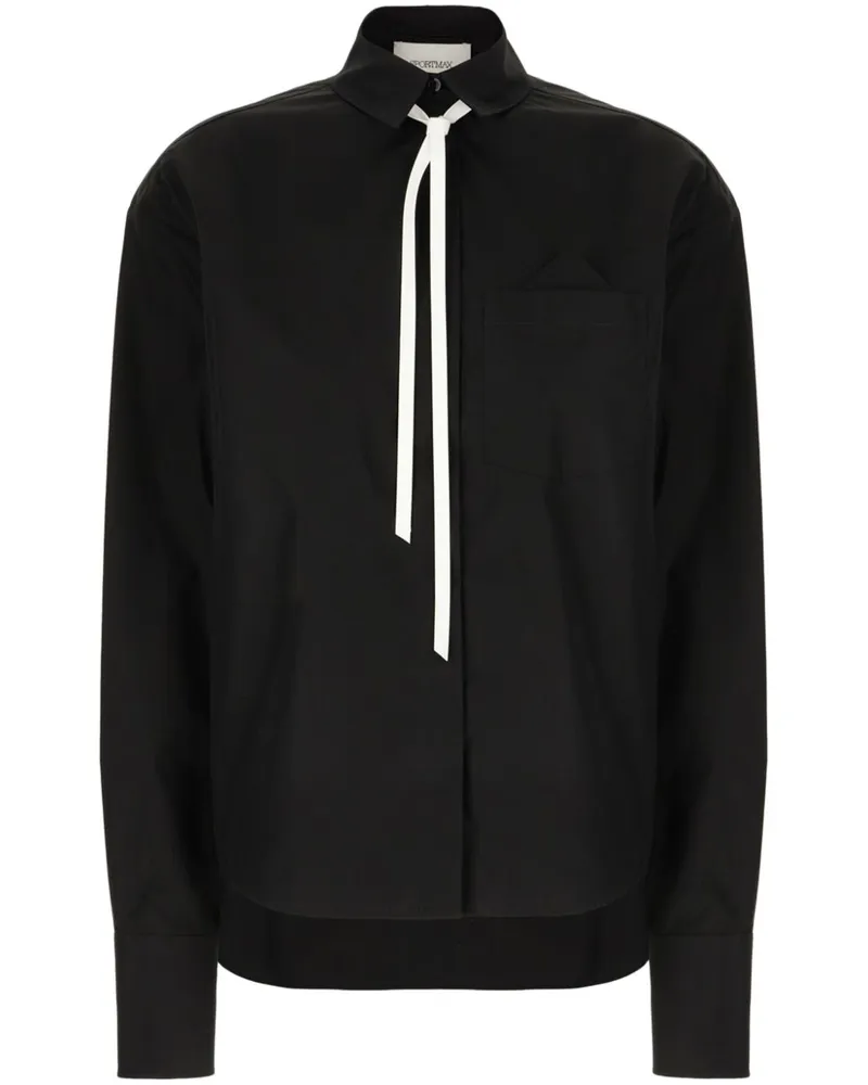SPORTMAX Gesso Hemd - Schwarz Schwarz