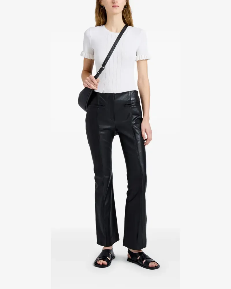 Proenza Schouler Isadora Hose aus Leder - Schwarz Schwarz