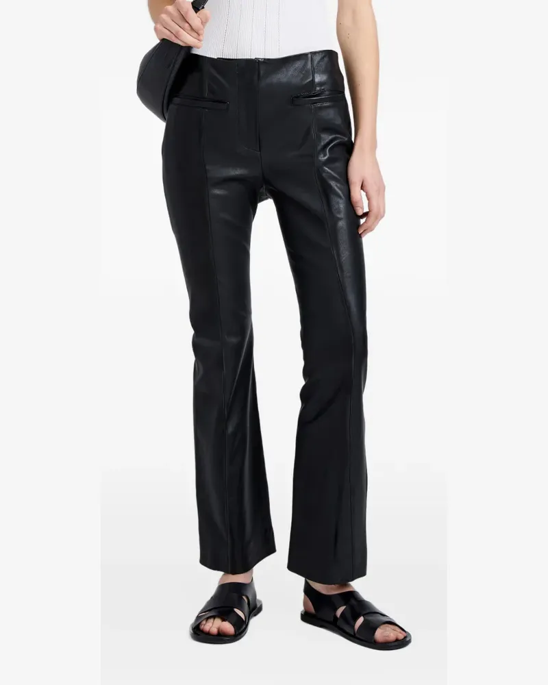 Proenza Schouler Isadora Hose aus Leder - Schwarz Schwarz