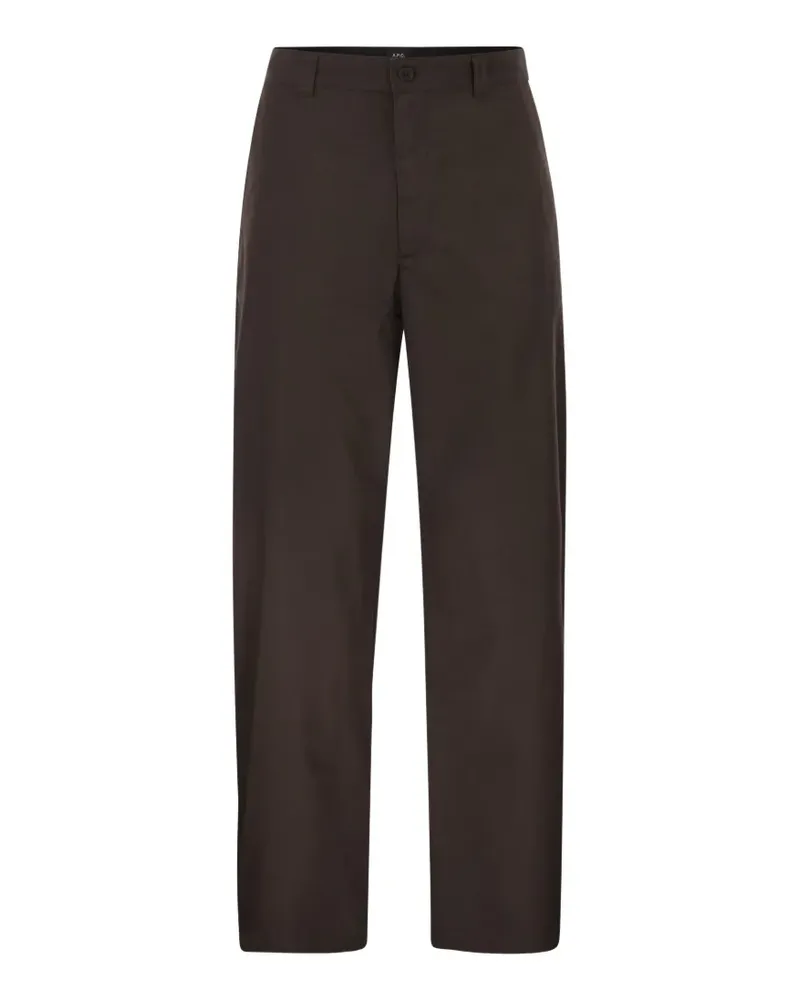 A.P.C. cotton trousers - Braun Braun