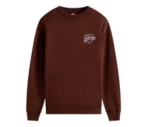 logo crew-neck sweater - Braun