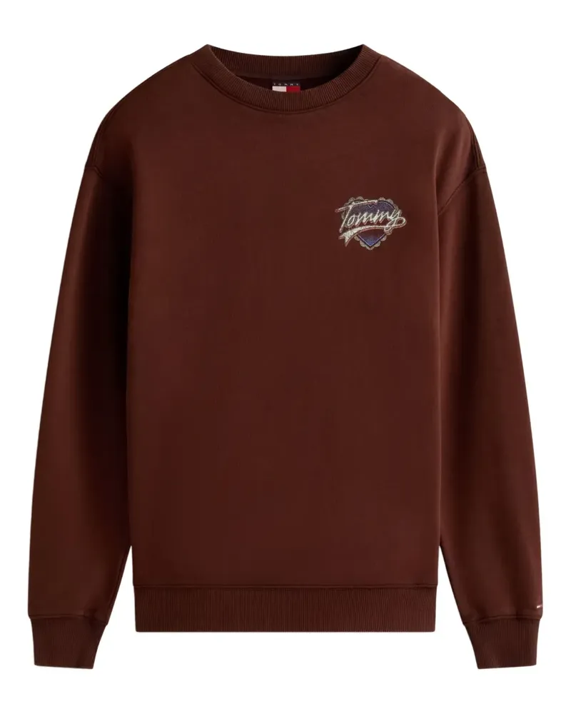 Tommy Hilfiger logo crew-neck sweater - Braun Braun