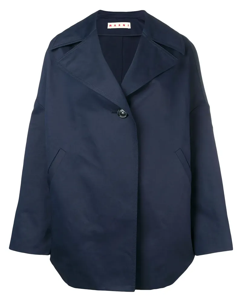 Marni Jacke im Oversized-Look - Blau Blau