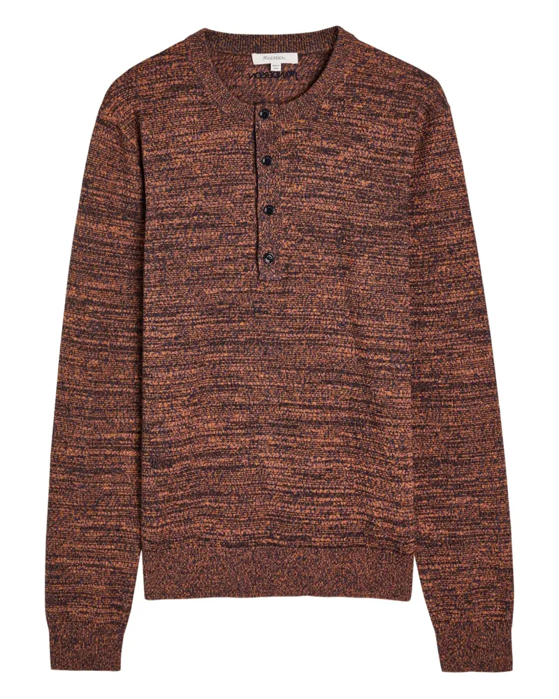 J.W.Anderson Geknöpfter Pullover mit Henley-Kragen - Braun Braun