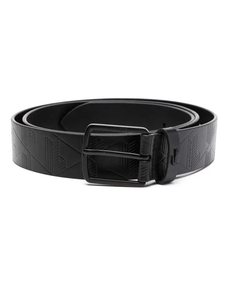 Lacoste Gürtel mit Monogramm - Schwarz Schwarz