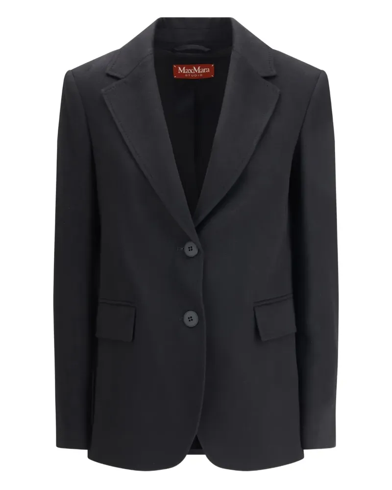 Max Mara Folgore button-fastening blazer - Schwarz Schwarz