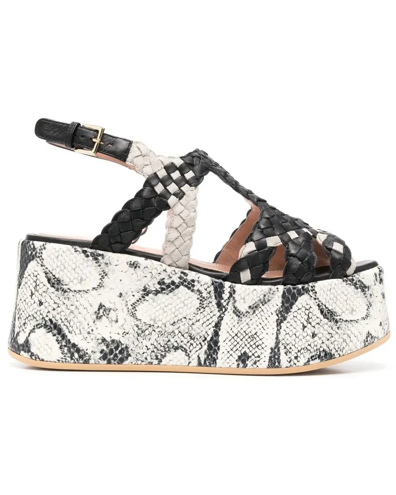 Alberta Ferretti Sandalen mit Plateau-Absatz - Schwarz Schwarz