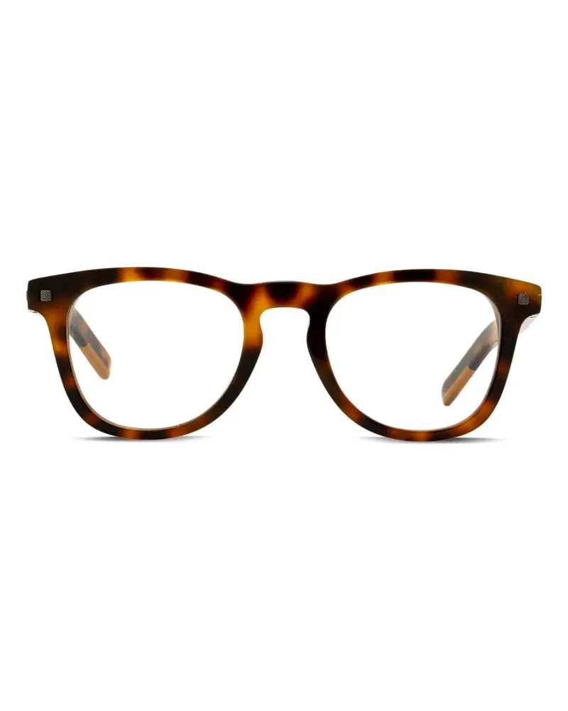 Ermenegildo Zegna Eckige 5137 Brille - Braun Braun