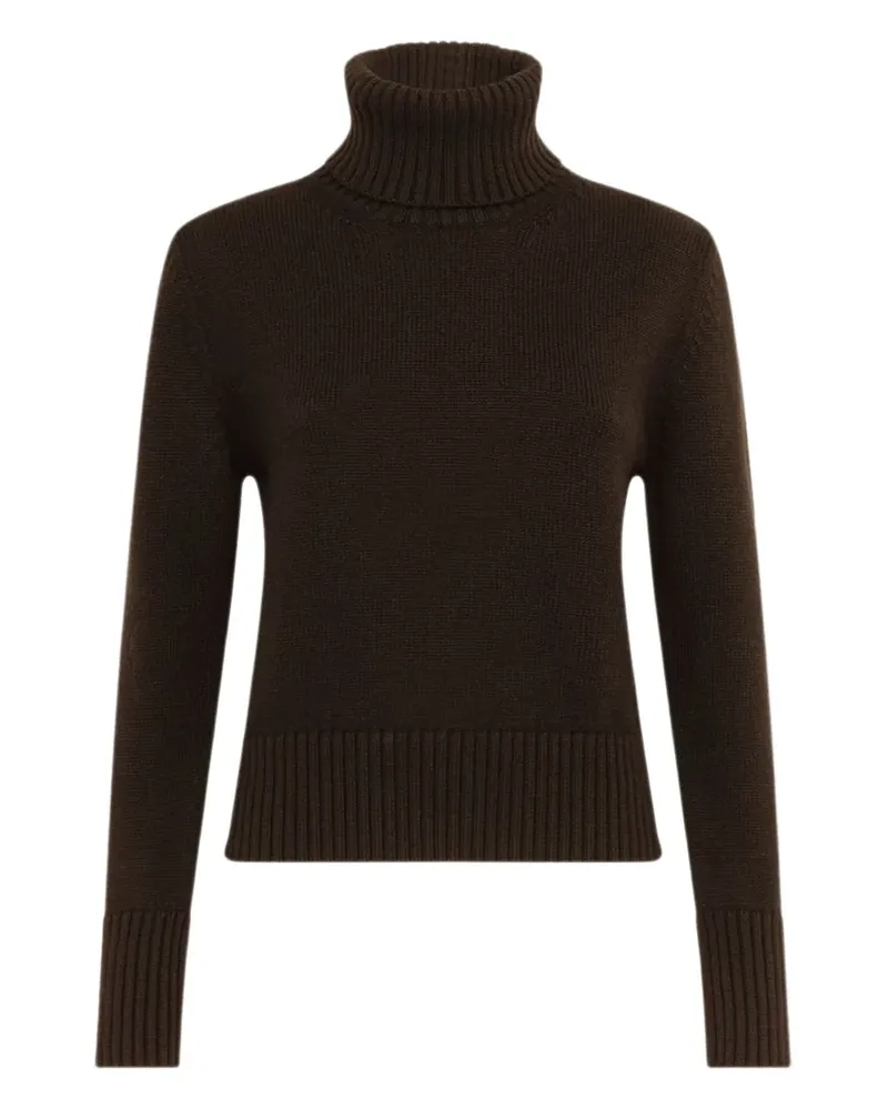 Alpha Studio Klassischer Rollkragenpullover - Braun Braun