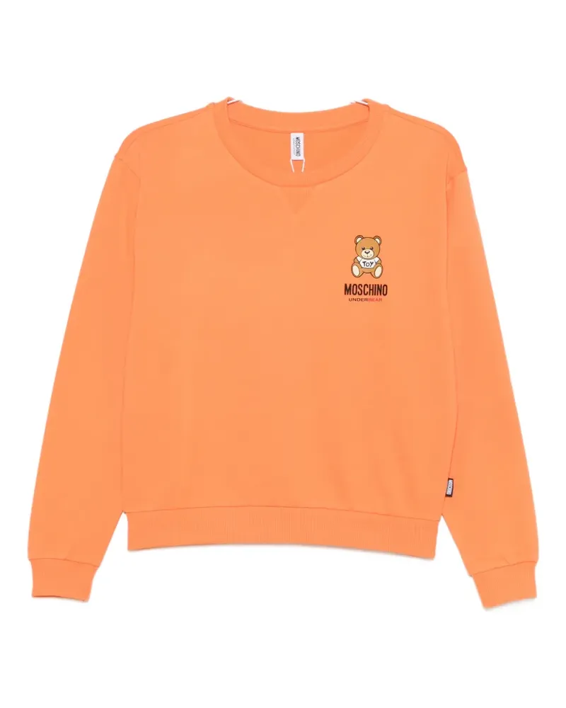 Moschino Teddy Bear logo-print sweatshirt - Orange Orange