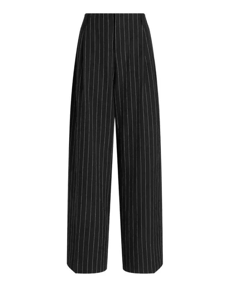 Dolce & Gabbana Gestreifte Hose - Schwarz Schwarz
