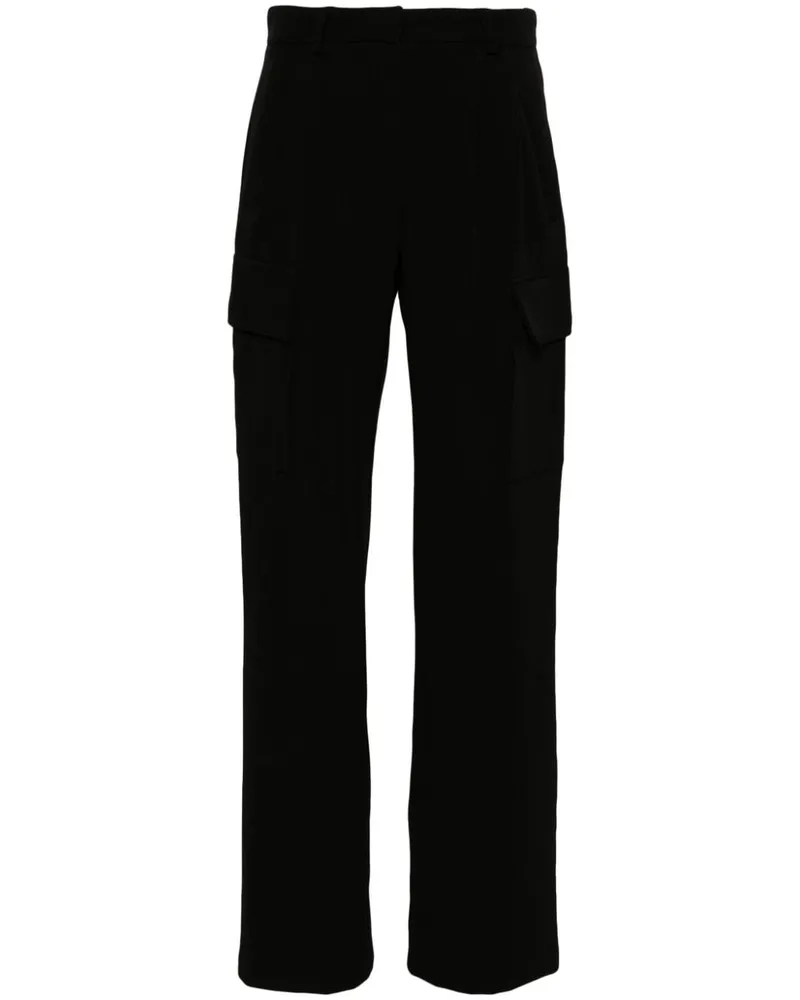 Ermanno Scervino Hose mit Logo-Stickerei Schwarz