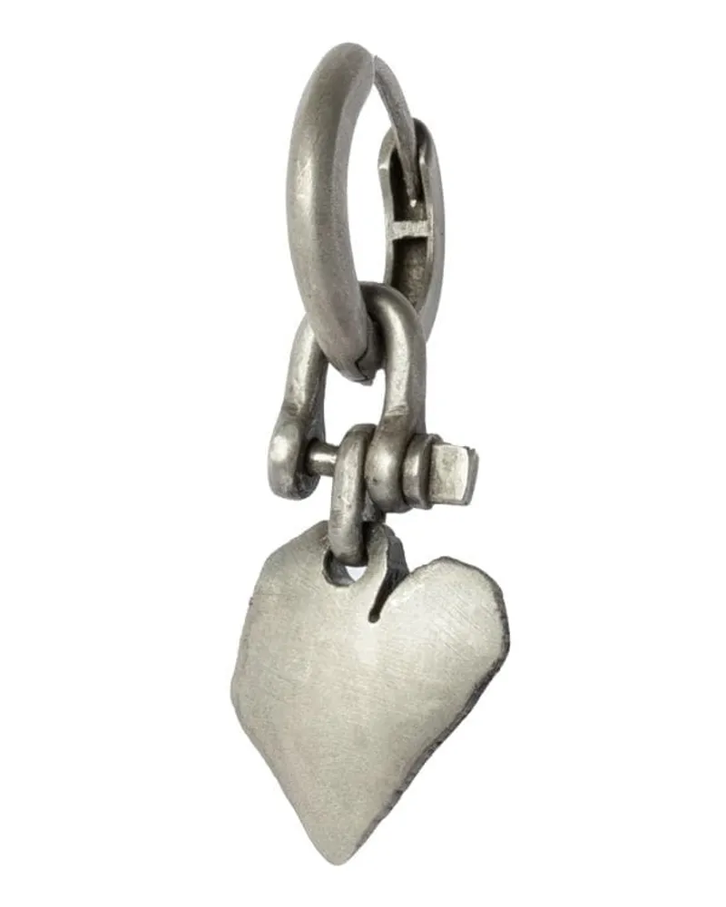 Parts Of Four Jazz's Solid Heart Hängeohrring aus Sterlingsilber Silber