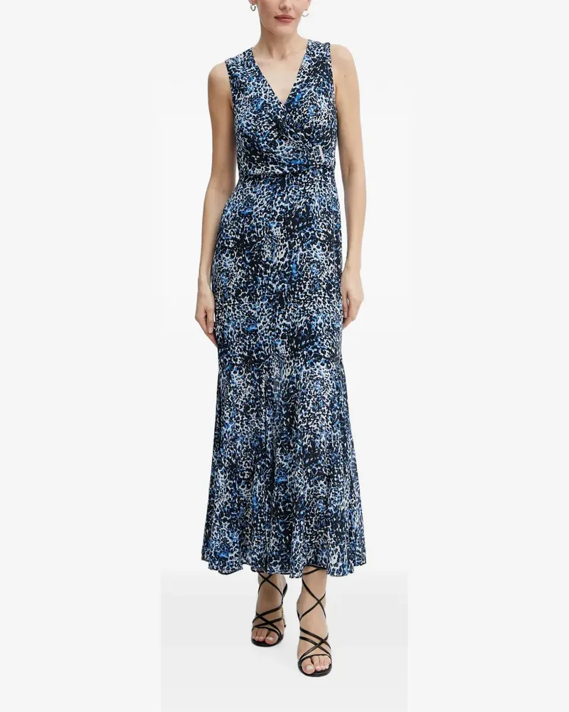 Morgan Midikleid mit Print - Blau Blau