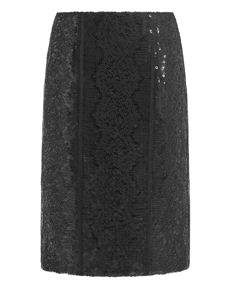 16ARLINGTON Deoda Spitzenrock mit Pailletten - Schwarz Schwarz
