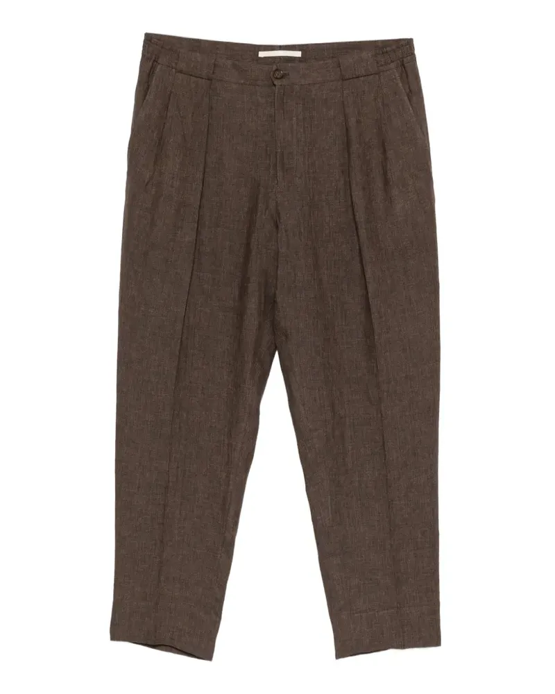 Briglia 1949 Portobellos pleated trousers - Braun Braun