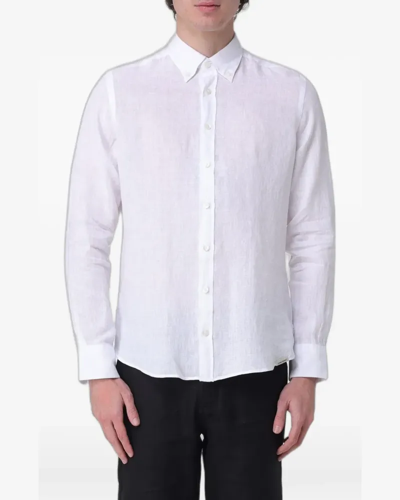 Colmar long-sleeve linen shirt - Weiß Weiß