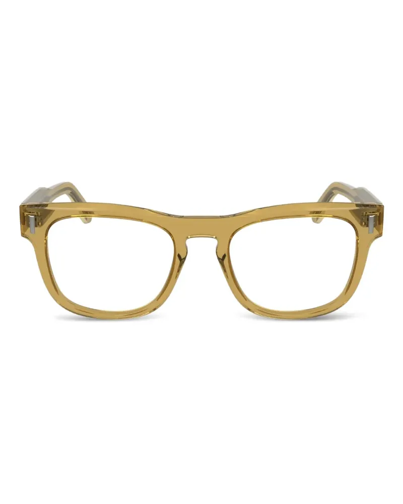 Calvin Klein Brille mit eckigem Gestell - Gelb Gelb