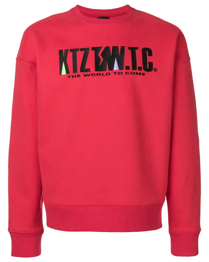 KTZ Sweatshirt mit Logostickerei - Rot Rot