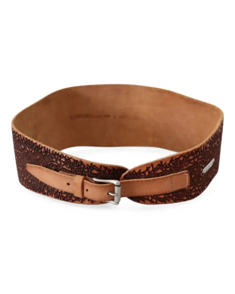Scervino Street Gürtel mit Prägung - Braun Braun