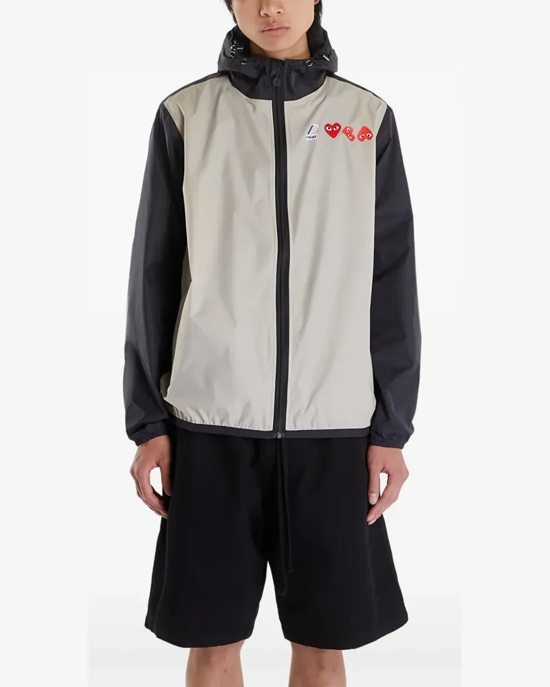 Comme des Garçons x K-Way Claude Kapuzenjacke - Nude Nude