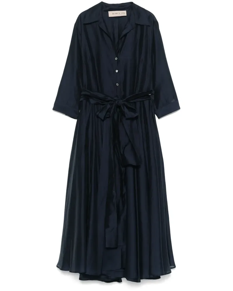 Blanca Ausgestelltes Midikleid - Blau Blau
