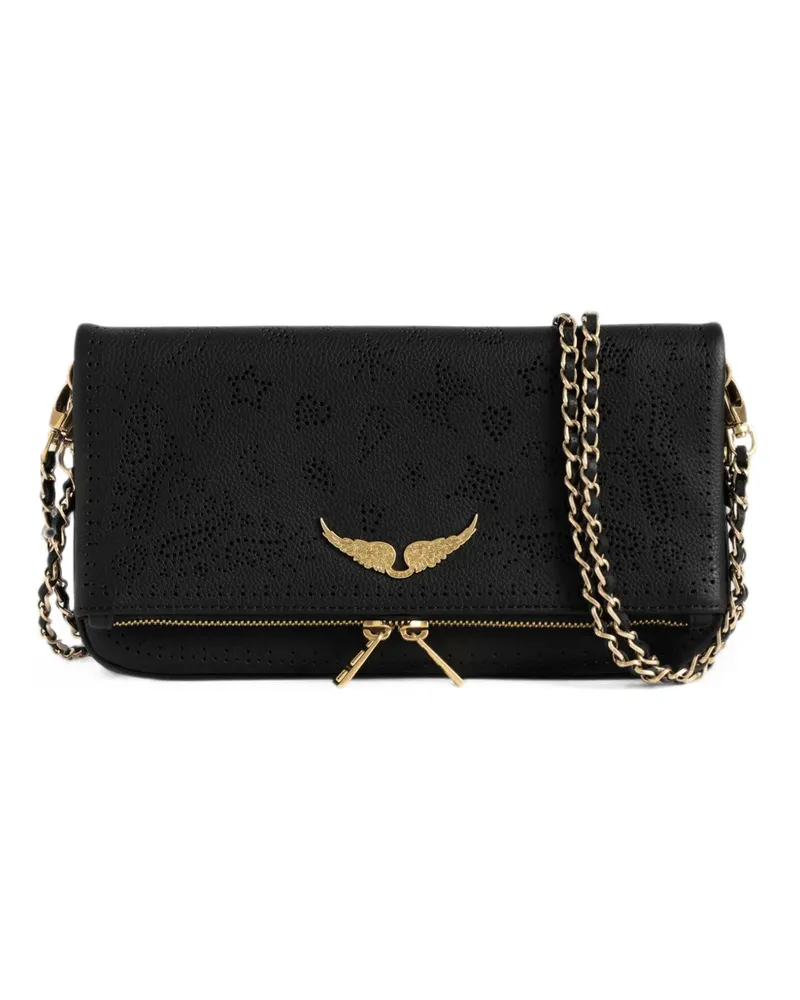 Zadig & Voltaire Rock Perfo Schultertasche - Schwarz Schwarz