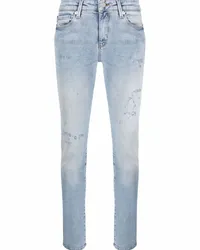 Moschino Distressed-Jeans Blau