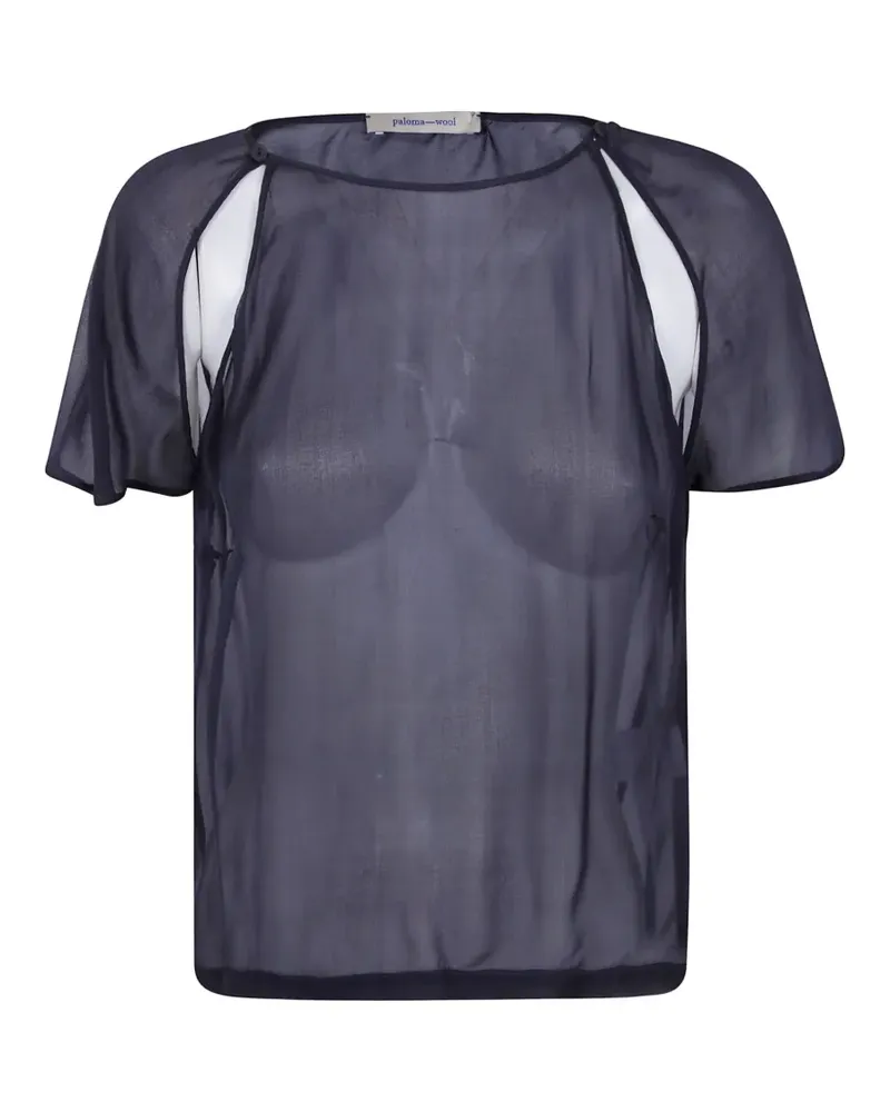 Paloma Wool Seidenhemd mit Cut-Out - Grau Grau