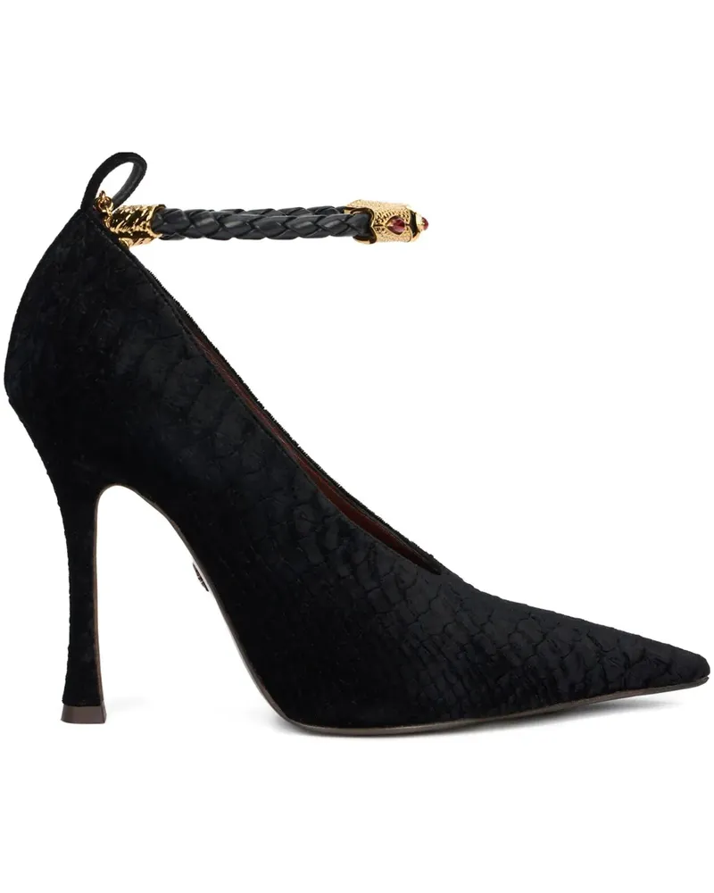 Roberto Cavalli Pumps mit Flechtriemen - Schwarz Schwarz