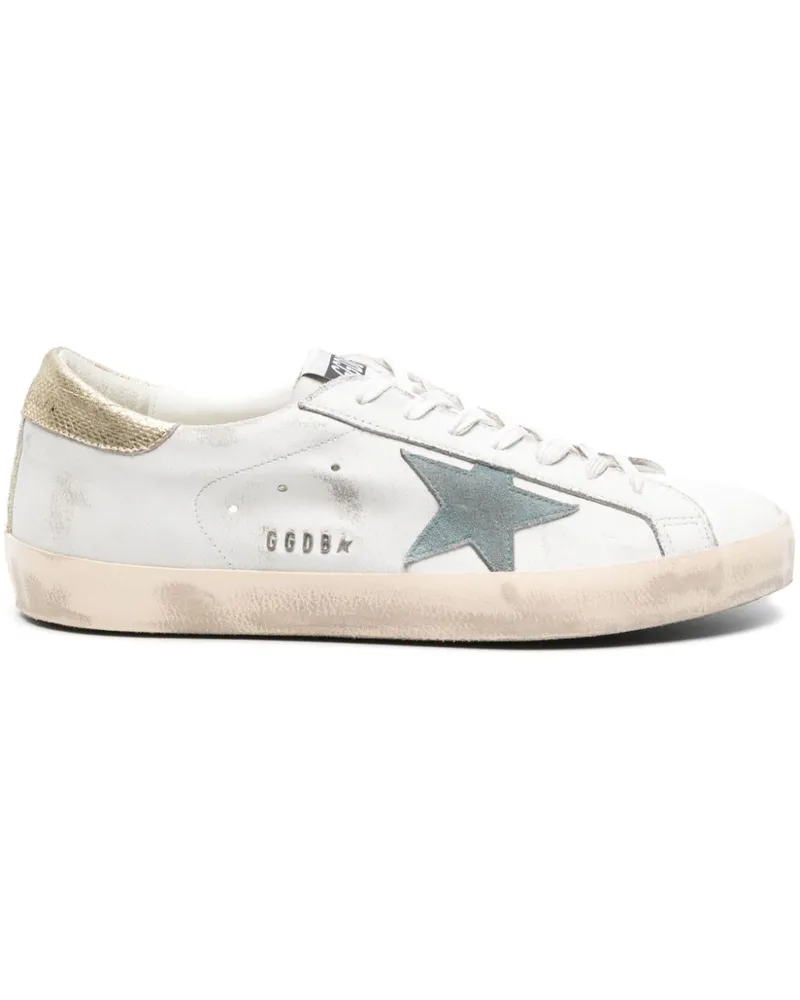 Golden Goose Super Star Sneakers mit Stern-Patch - Weiß Weiß
