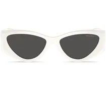 Cat-Eye-Sonnenbrille mit Logo
