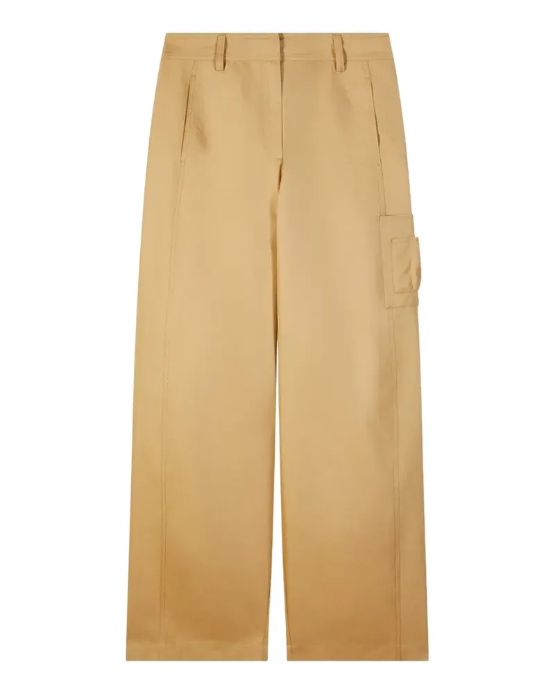 Patrizia Pepe Cargohose mit weitem Bein - Nude Nude
