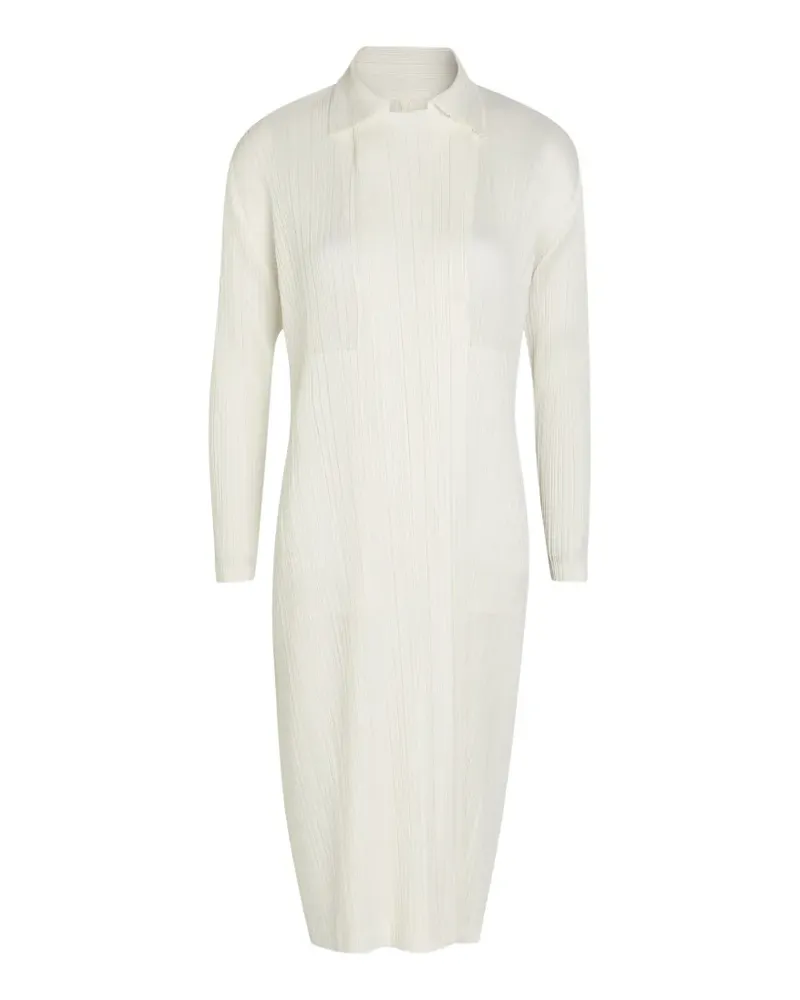 Issey Miyake Monthly Colors: February pleated coat - Nude Nude