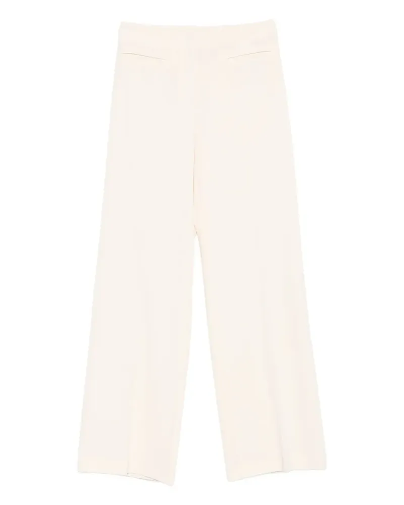 Patrizia Pepe Ausgestellte High-Waist-Hose - Weiß Weiß