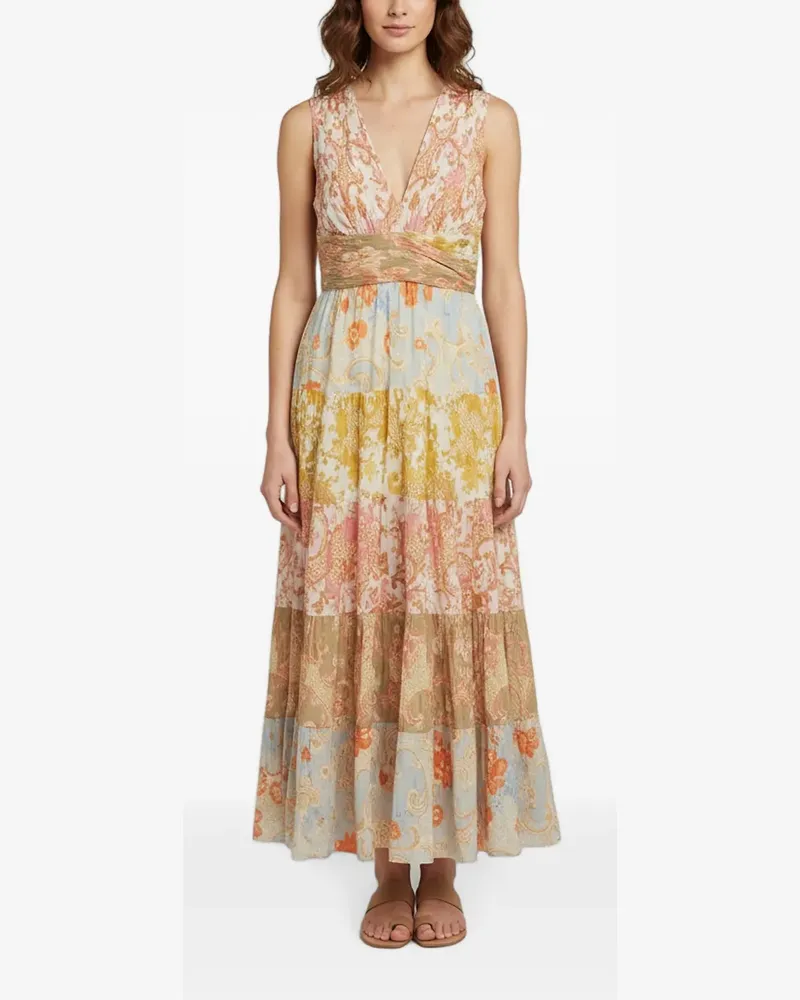Zimmermann pleated maxi dress - Nude Nude