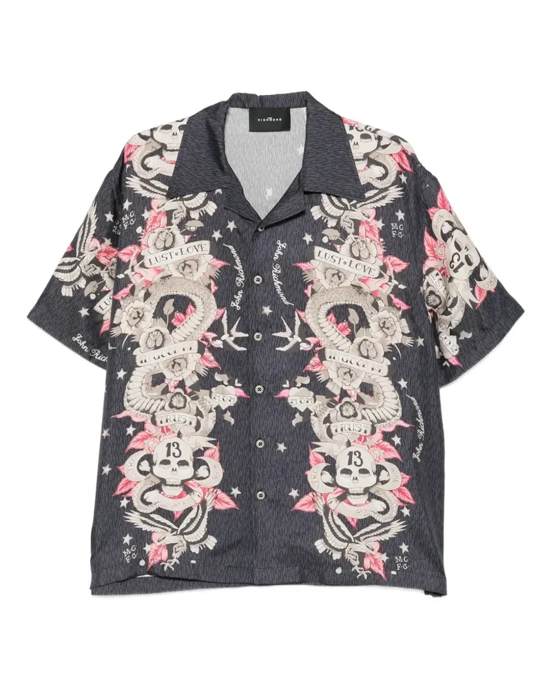 John Richmond short-sleeve shirt - Schwarz Schwarz