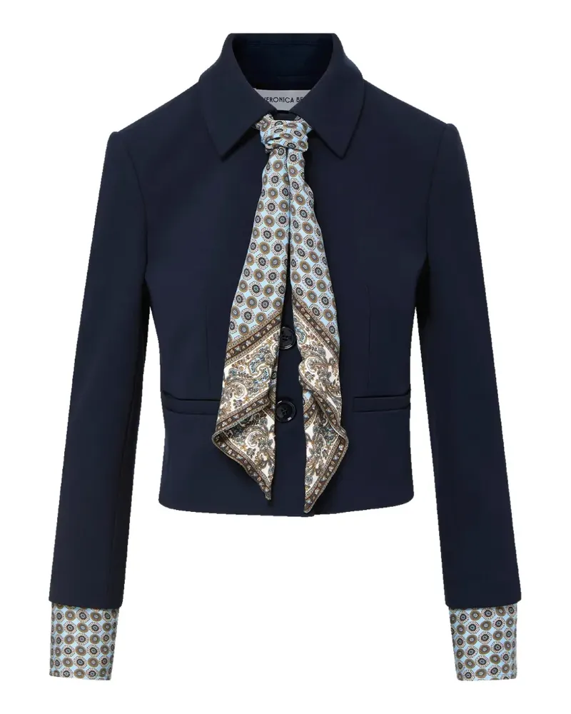 Veronica Beard Ismena Jacke mit gemusterten Bündchen - Blau Blau