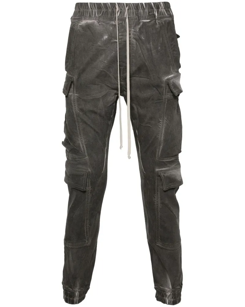 DRKSHDW by Rick Owens Mastodon Megacargo Slim-Fit-Jeans Grau