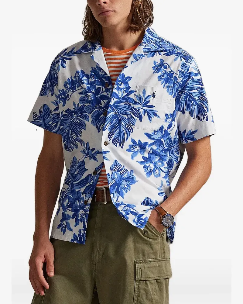 Ralph Lauren Hemd mit Blumenmuster - Weiß Weiß
